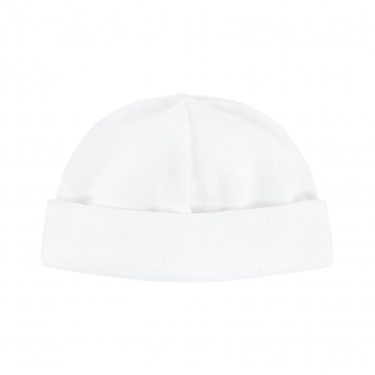 Bonnet blanc velours Petit Bateau