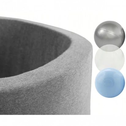 Piscine à balles grise 90X30 150 balles Misioo