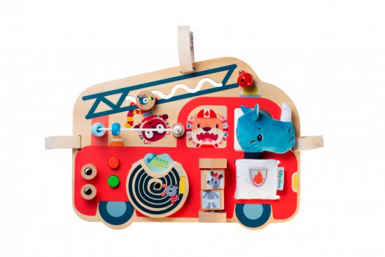 Camion de pompier Panneau d'activités Lilliputiens