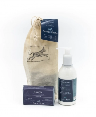 Sachet cadeau de produits au lait d'Ânesse Anes&Sens