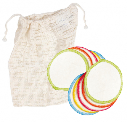 Lot de 1 Pochette de lavage + 10 disques maquillage Anaé