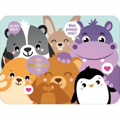 Carte anniversaire Les pépites