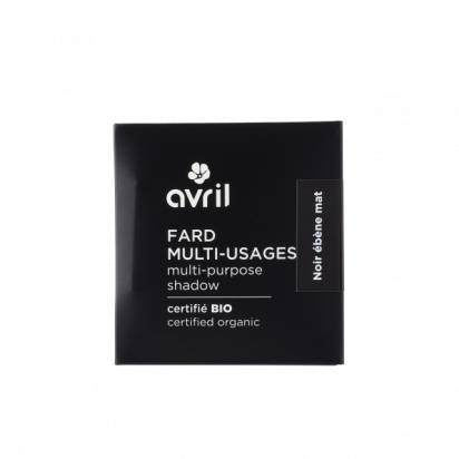 Fard à paupières Noir ébène mat Certifié bio Avril cosmétique