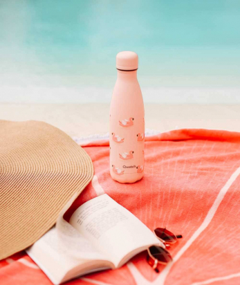Bouteille Isotherme 500ml Flamingo Qwetch