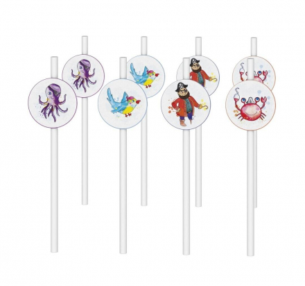 C&L Paille - lot de 8 - pirates