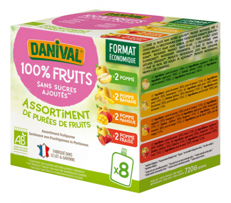 Danival Poki Mix compote bio 8x90g
