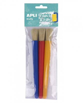 3 pinceaux larges Apli