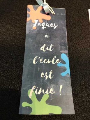 Marque-page - Jaques a dit - Noir