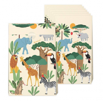 C&L Sachet - lot de 8 - Animaux de la Savane