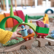 Jeu de construction train en bois Grimm's