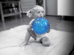 Balle sensorielle Bleue 20cm - Ludi