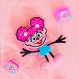 Glo Pal personnage Abby Cadabby sesame street Rose pour le bain Jouet Sensoriel