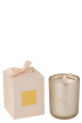 J-Line bougie parfumée Merci beige format L – décoration intérieure