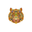 Puzzle en bois arc-en-ciel TIGRE 99 pièces Eureka