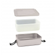 Boîte repas alu S avec insert silicone - Sigg