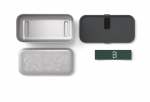 Sense graphic Jungle - Le bento en métal compatible avec le micro-ondes et le four  Monbento