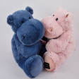 Peluche Hippopotame HIP'BLUE 85 cm Histoire d'Ours