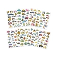 Boites 200 stickers en planches - vehicules Janod