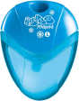 MAPED - Taille-crayon "I-GLOO" Bleu - Taille-crayon pour gaucher avec réservoir transparent - 1 trou