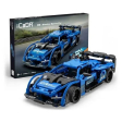 CADA Voiture de course à rétrofriction bleue 380pc Compatible Lego