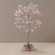 Arbre de pierres précieuses avec base en Orgonite - 160 pierres - Quartz rose