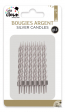 Bougie - argent - lot de 12