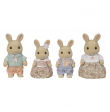 La famille Lapin Crème Sylvanian