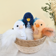 Peluche poussin Blanc - 15 cm Histoire d'ours