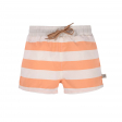 Short de bain avec couche Rayés blanc cassé pêche Lassig