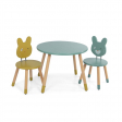 Chaise sauge Trois petits lapins