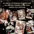 20 cartes Oracle des Animaux Lunaires Les Moonettes