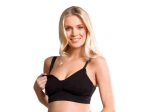 Soutien-gorge d’allaitement à armatures gel GelWire™ sans coutures - Noir - Carriwell