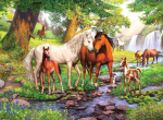 Puzzle Chevaux Sauvages sur la Rivière 300 pieces XXl Ravensburger