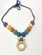 Collier d'allaitement et portage - Hibou rainbow arc-en-ciel - Adénate
