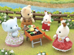 Sylvanian Families – La fille Éléphant son barbecue et Accessoires de Pique-nique