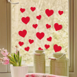 Ptit Clown stickers fenêtre cœur  St Valentin