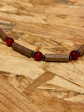 Collier de Noisetier- Rouge cerise - Avellana