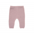 Pantalon tricoté coton bio et soie Garden Explorer Rose clair Lassig