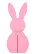 J-Line lapin décoratif en feutre rose 11,5cm – décoration intérieure