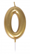 Bougie or - chiffre 0