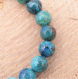 Bracelet boule 8mm CHRYSOCOLLE PÉROU AAA - CAN