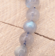 Bracelet boules  Labradorite qualité AA+ 08.5-09.5mm