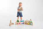 Cubes sensoriels en bois rainbow - 16 pièces - TicKit