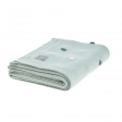 Couverture coton bio GOTS pois menthe clair Lassig