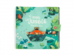Grand livre tissu d'activités Dans la jungle Moulin roty