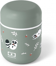 MB Capsule vert Raccoon - Le bento isotherme des enfants Monbento