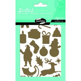 Stickers - Initial - Noël - Maildor