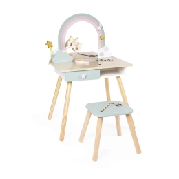 Coiffeuse en bois et accessoires Licorne Janod