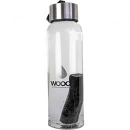 Bouteille en verre + charbon Woody