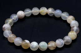 Bracelet boule 08mm Cherry agate cerise